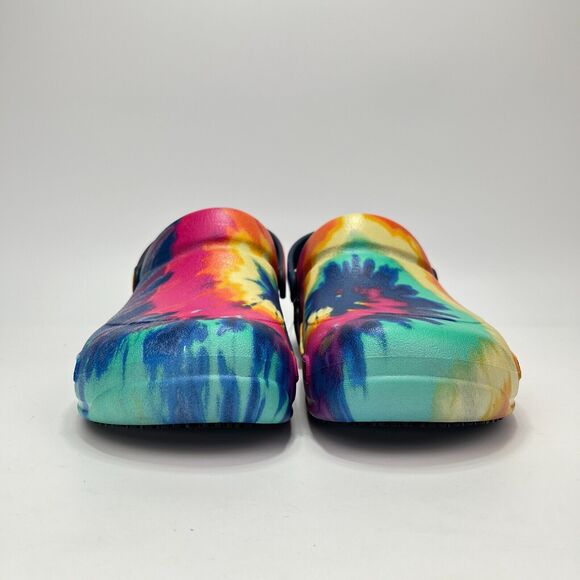 Crocs Multicolor Rainbow Tie Dye Bistro Clog Slip Resistant Shoes Men\'s Size 10 main image 9